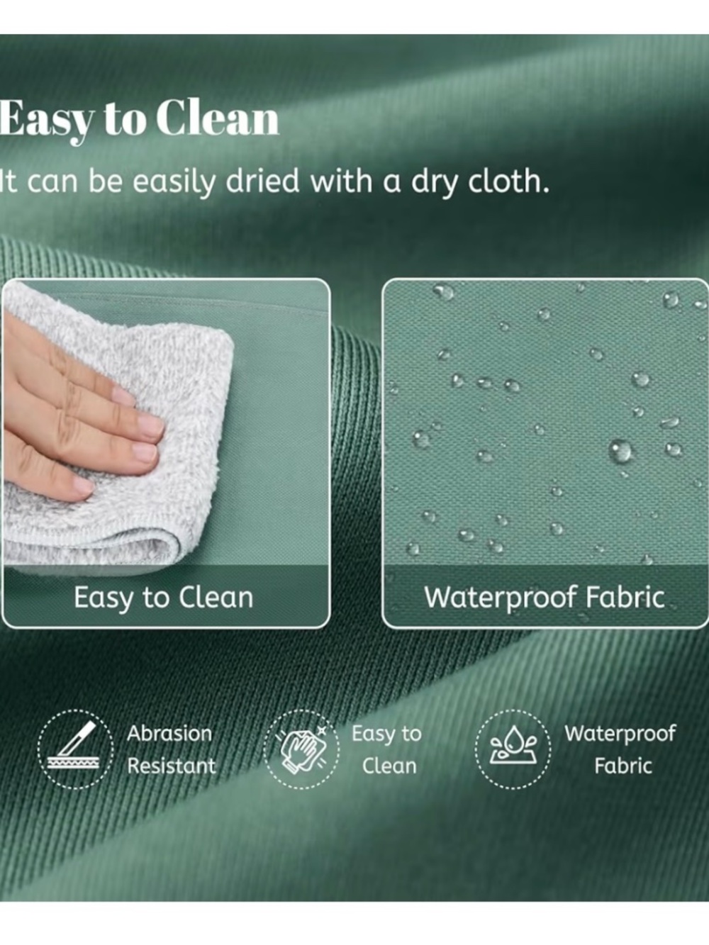 Large Tote Bag with Carrying Handles - Light Green - Picture 4 of 8